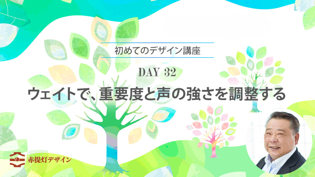 ウェイトで、重要度と声の強さを調整する
